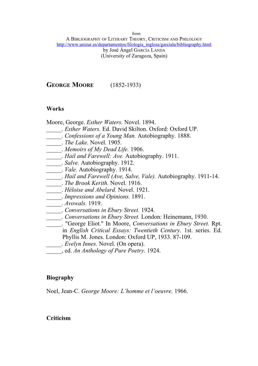 A Bibliography of Literary Theory, Criticism and Philology s22