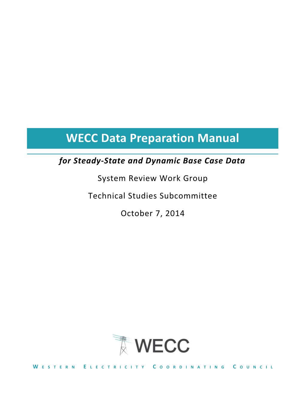 WECC Data Preparation