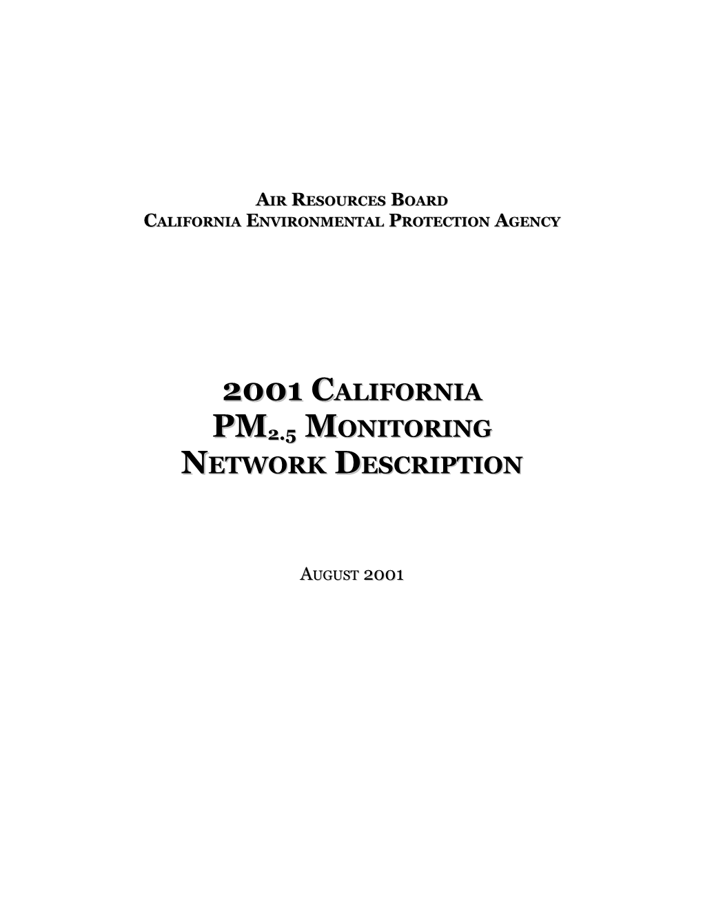 Air Resources Board California Environmental Protection Agency