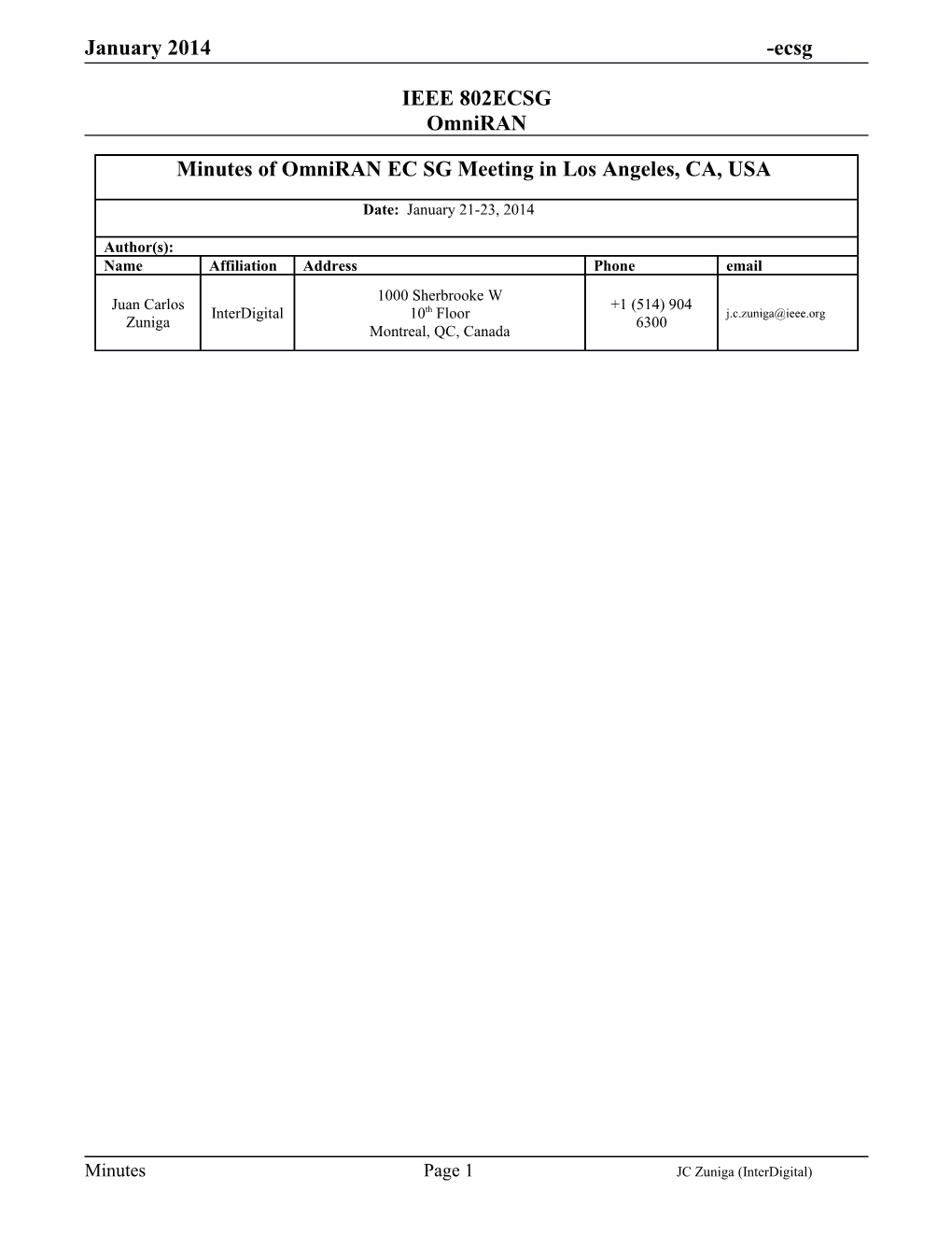 IEEE 802ECSG Omniran