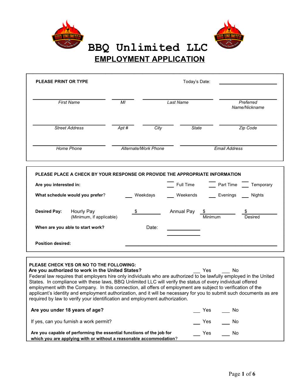 Employment Application s11