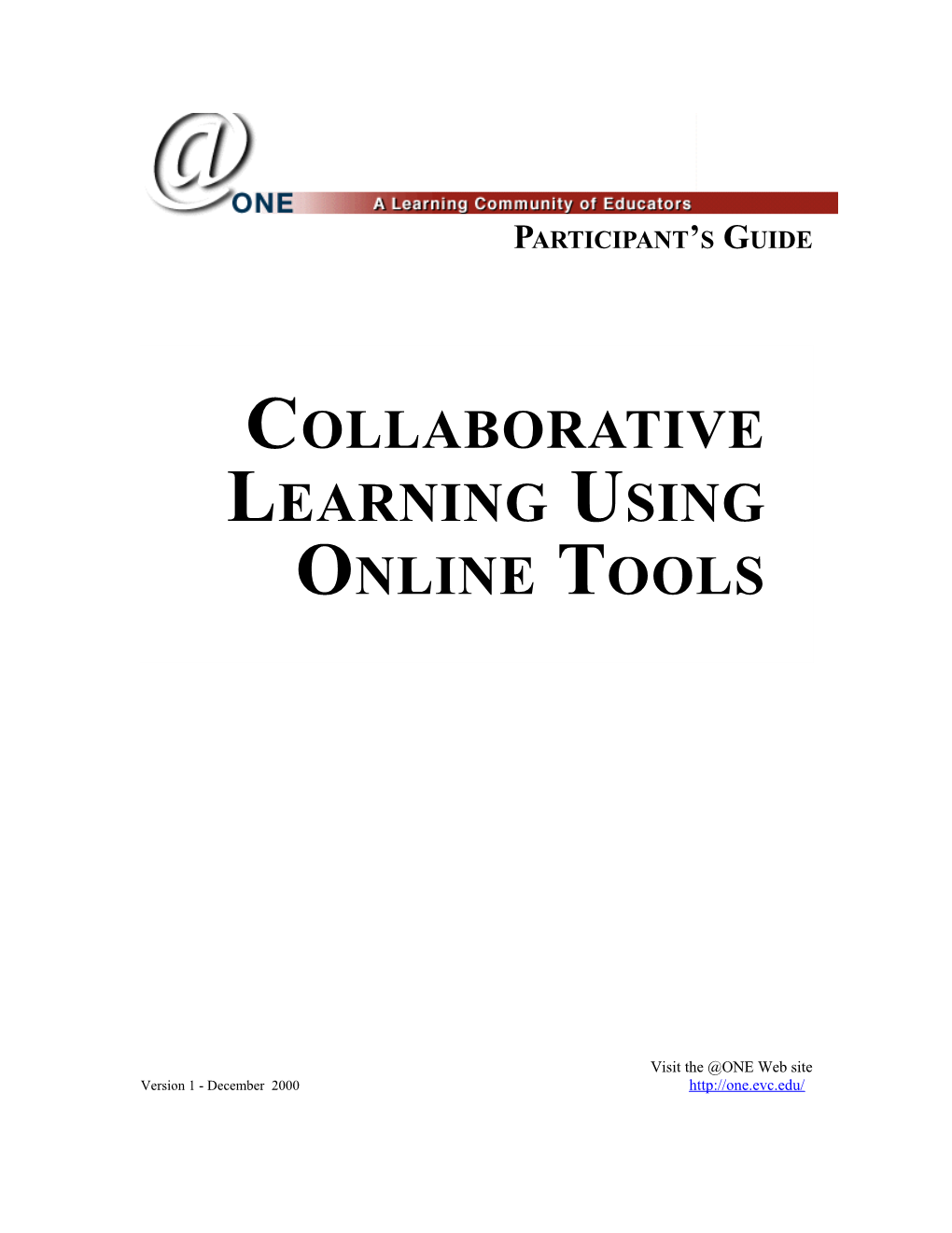 Collaborative Learning Using Online Tools