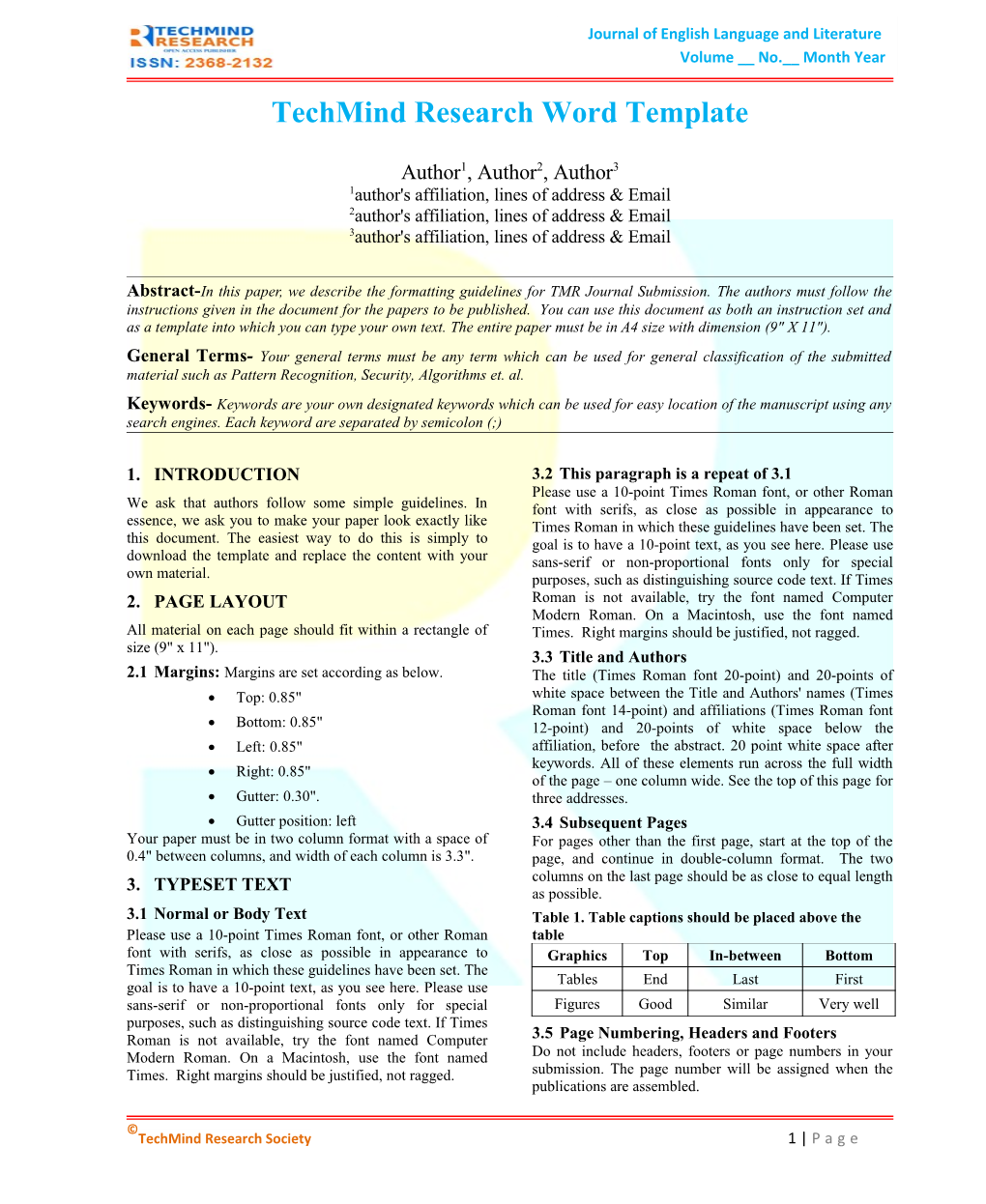 Techmind Research Word Template