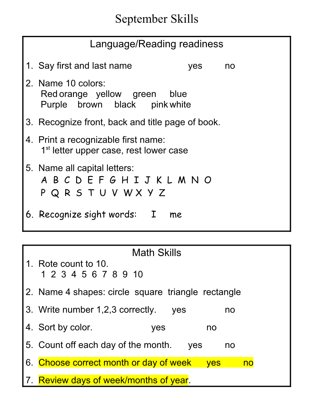 3. Recognize Front, Back and Title Page of Book