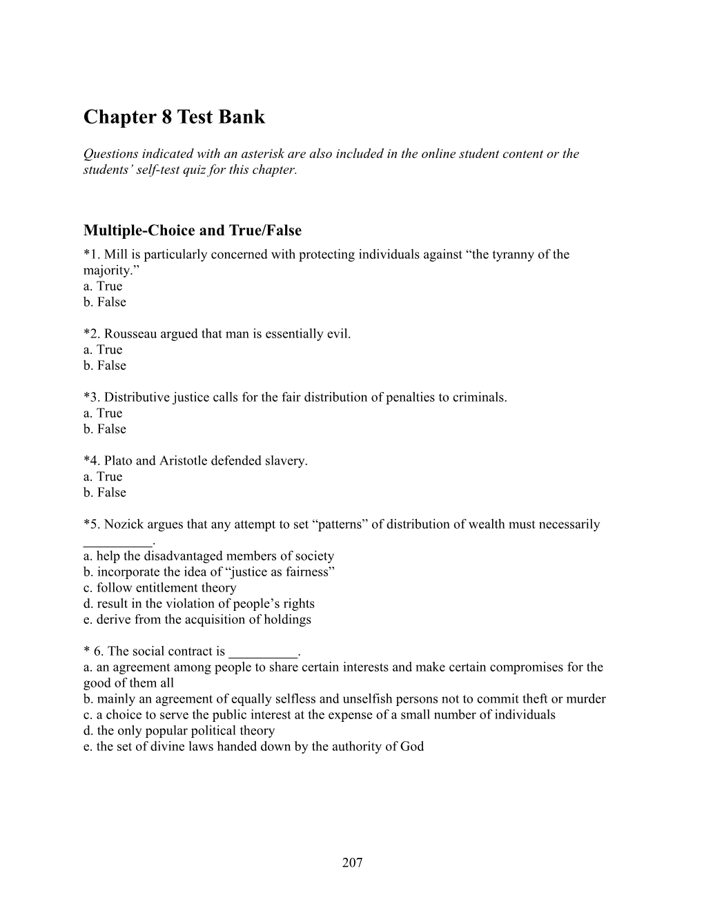 Instructor S Test Bank Chapter 8