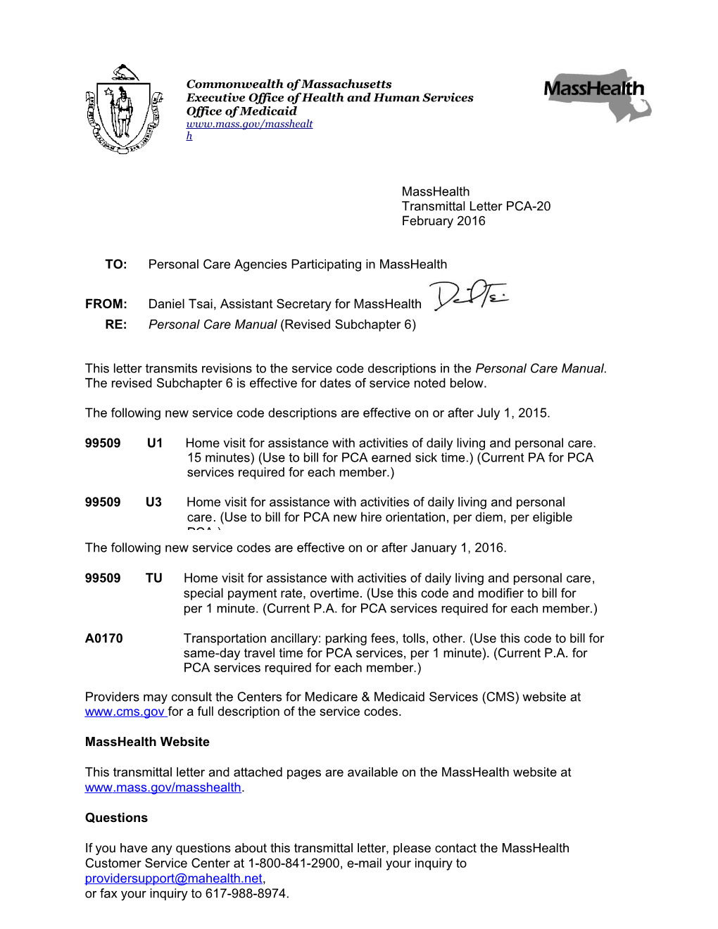 Commonwealth of Massachusetts s86