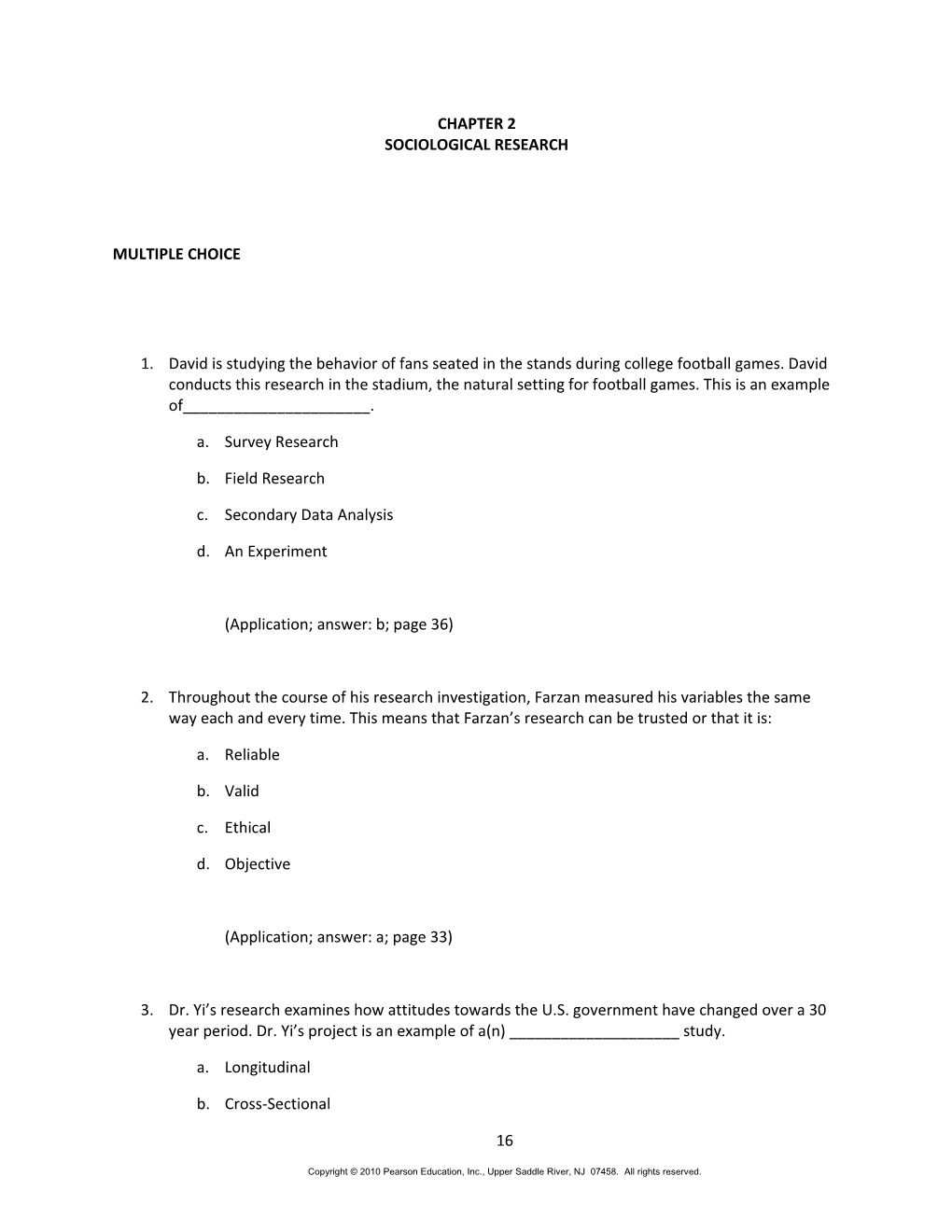 Chapter 3- Carl Test Bank