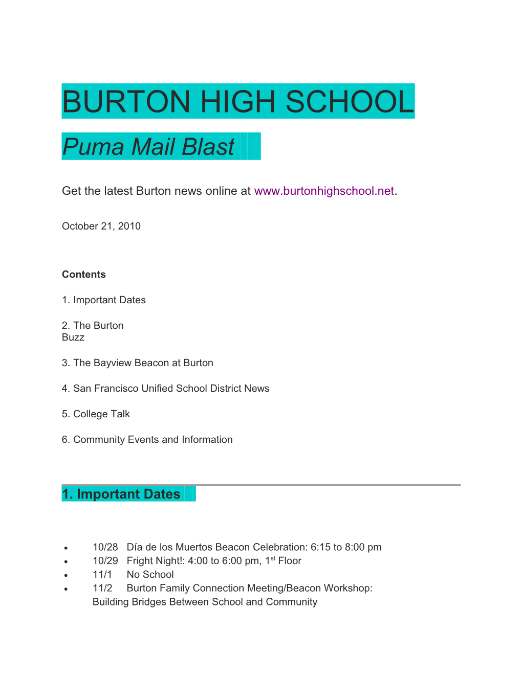 Get the Latest Burton News Online At