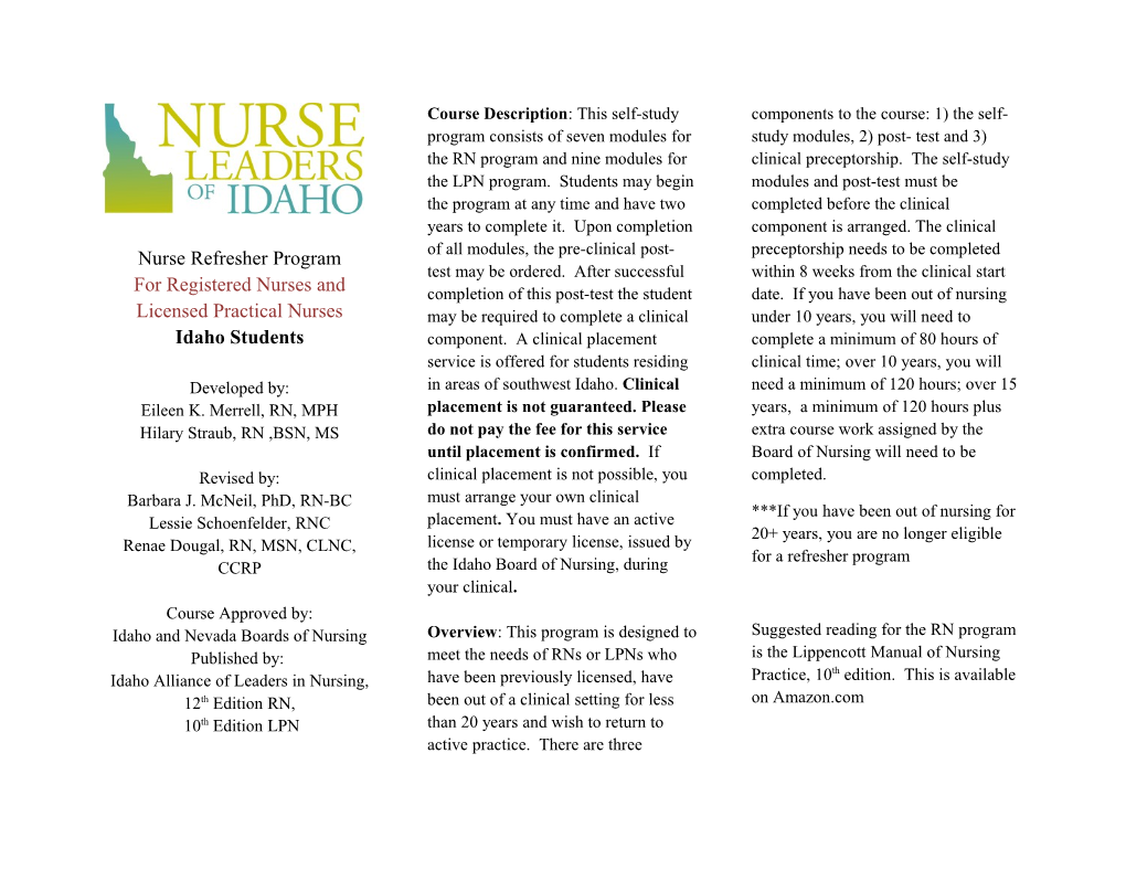 Forregistered Nurses and Licensed Practical Nurses