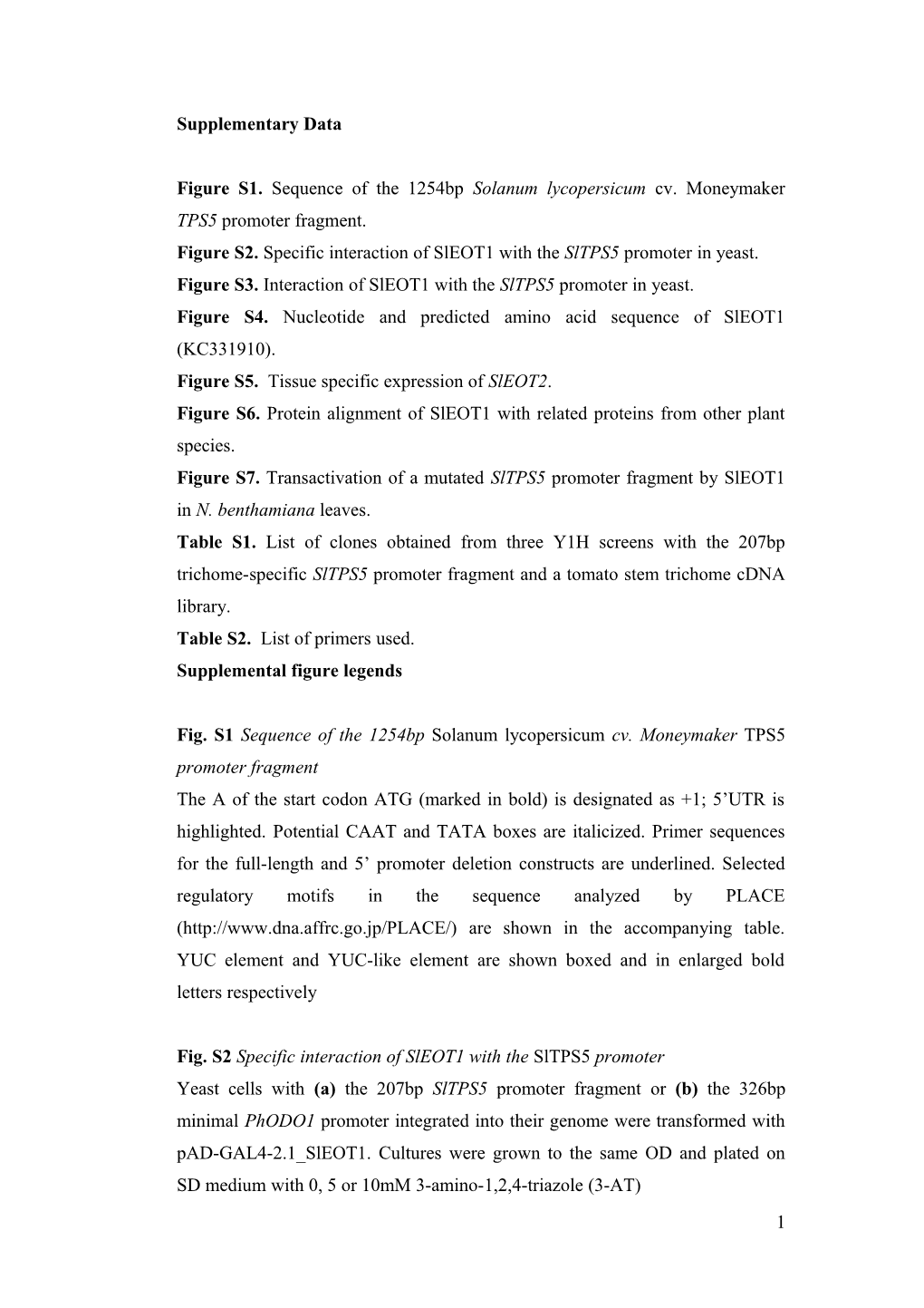 Emission of Terpenoids 1, a Trichome-Specific Transcription Factor from Tomato That Interacts