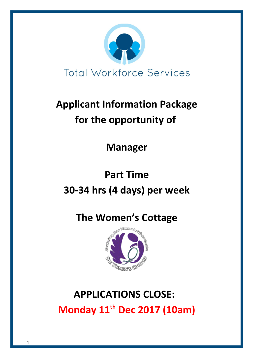 Applicant Information Package