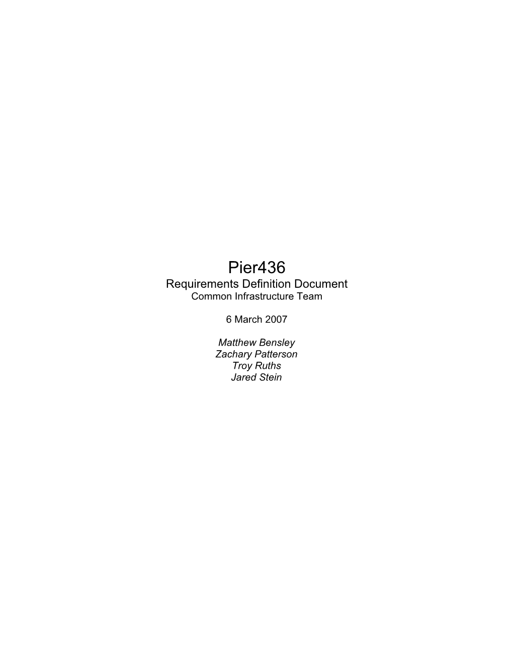 Pier436 Requirementsdefinition Document V2.0