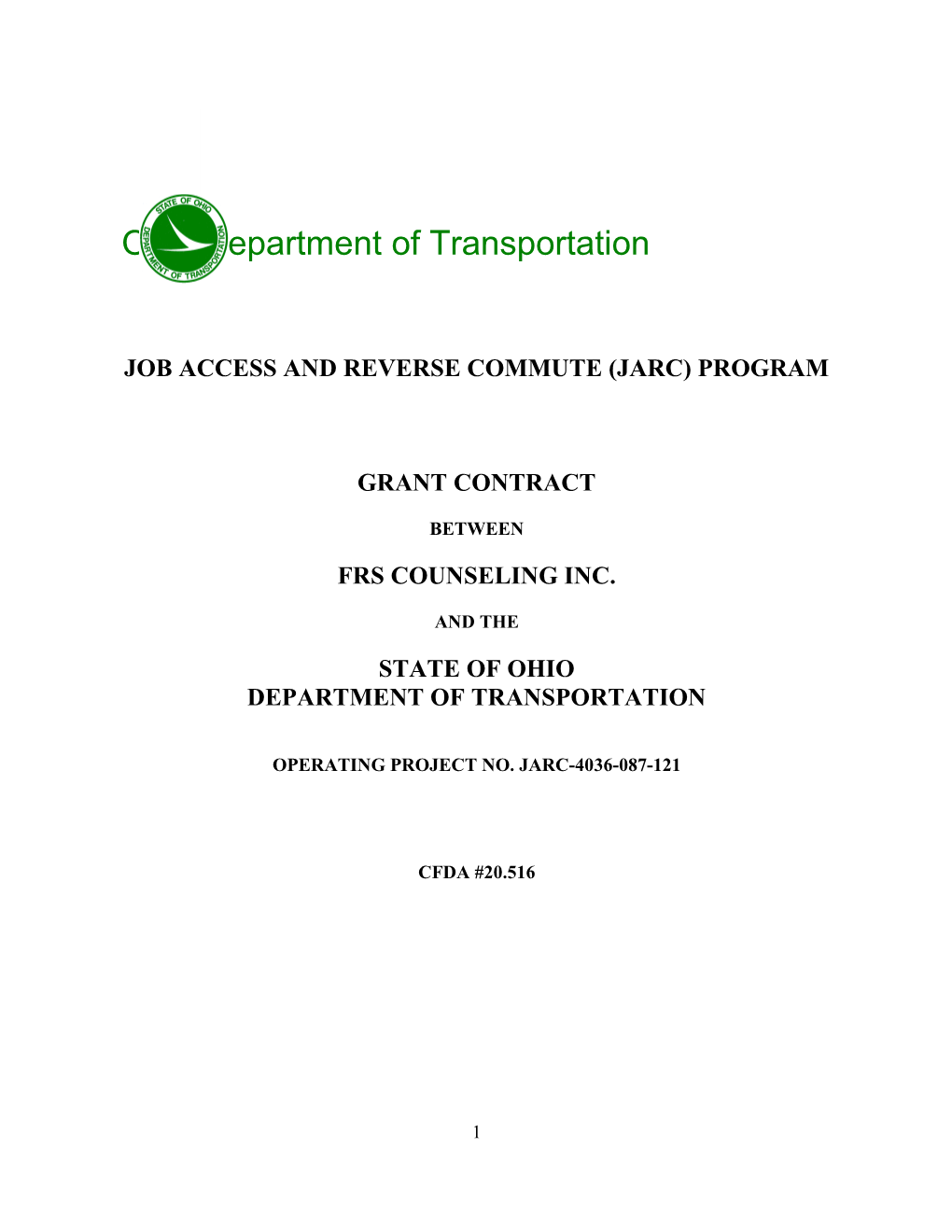 Job Access and Reverse Commute (Jarc) Program