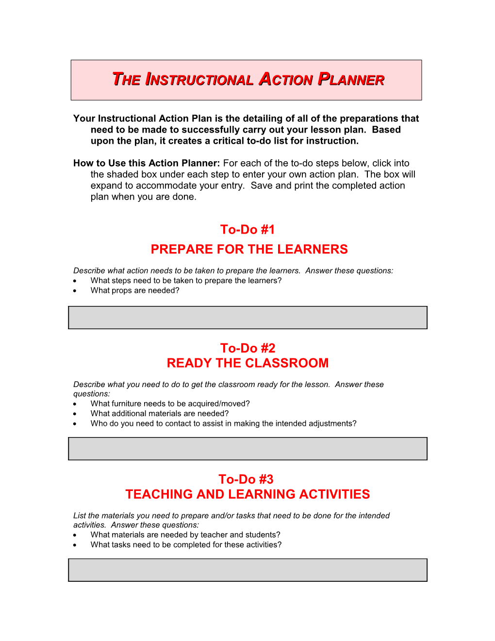 Dynamic Instructional Design s1