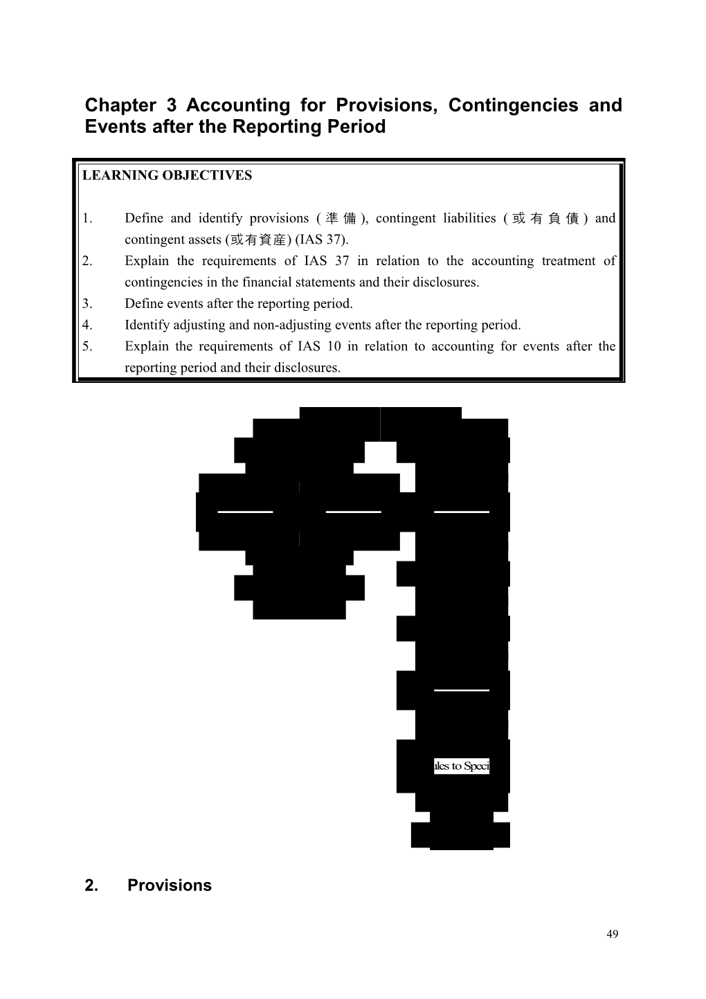 Chapter 3 Accounting for Provisions, Contingencies and Events After the Balance Sheet Date