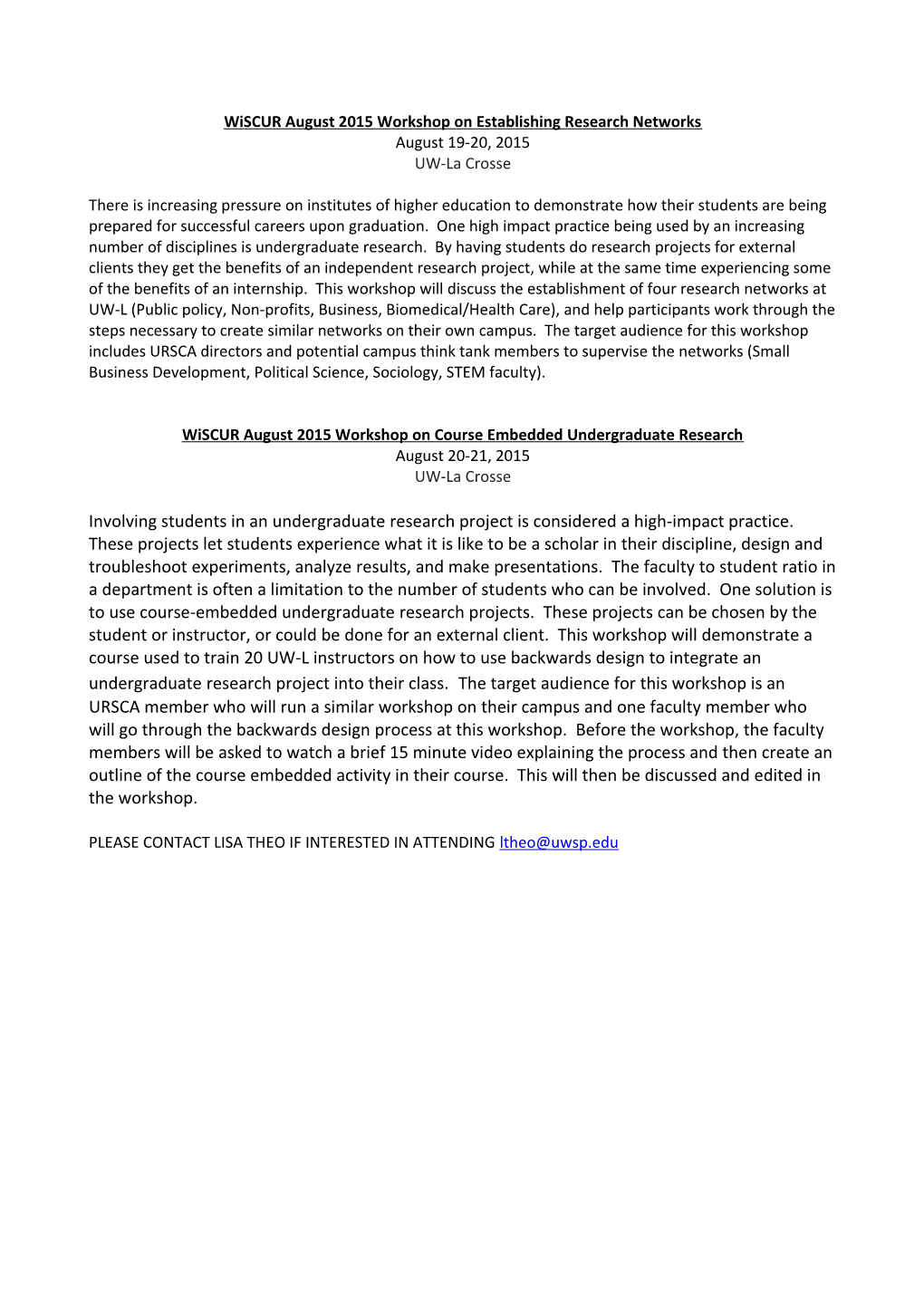 Institutionalizing Undergraduate Research, Scholarship, and Creative Activity (URSCA) In