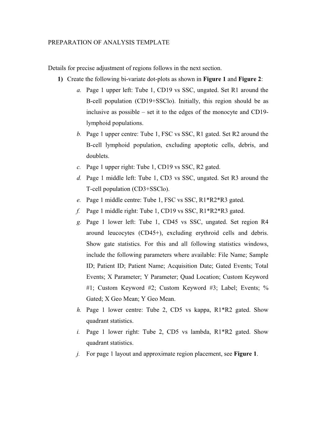 CLL MRD Analysis SOP