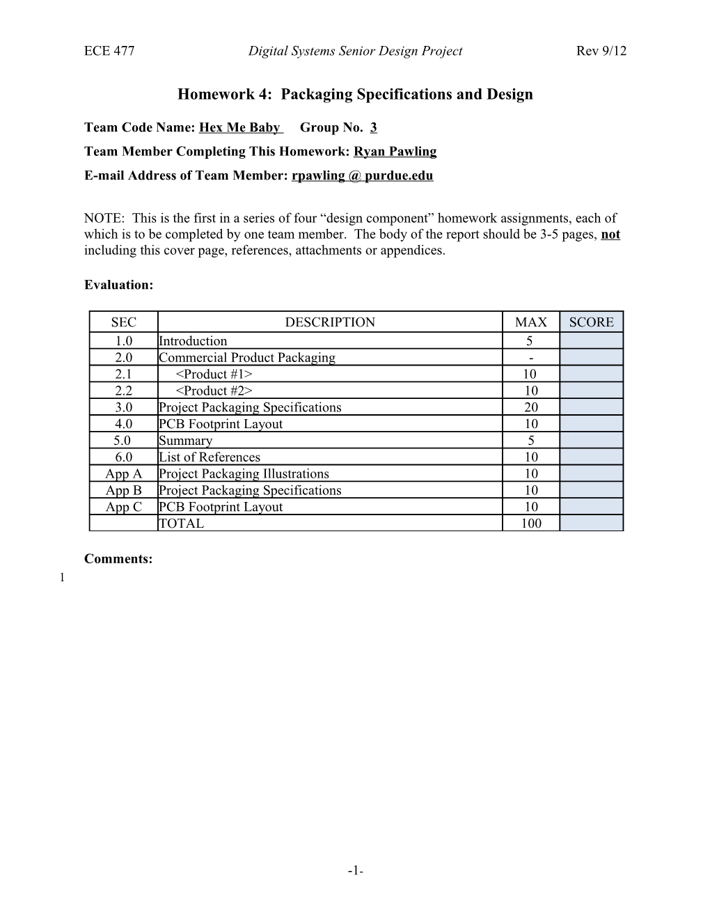 ECE 477 Digital Systems Senior Design Project Rev 9/12 s1