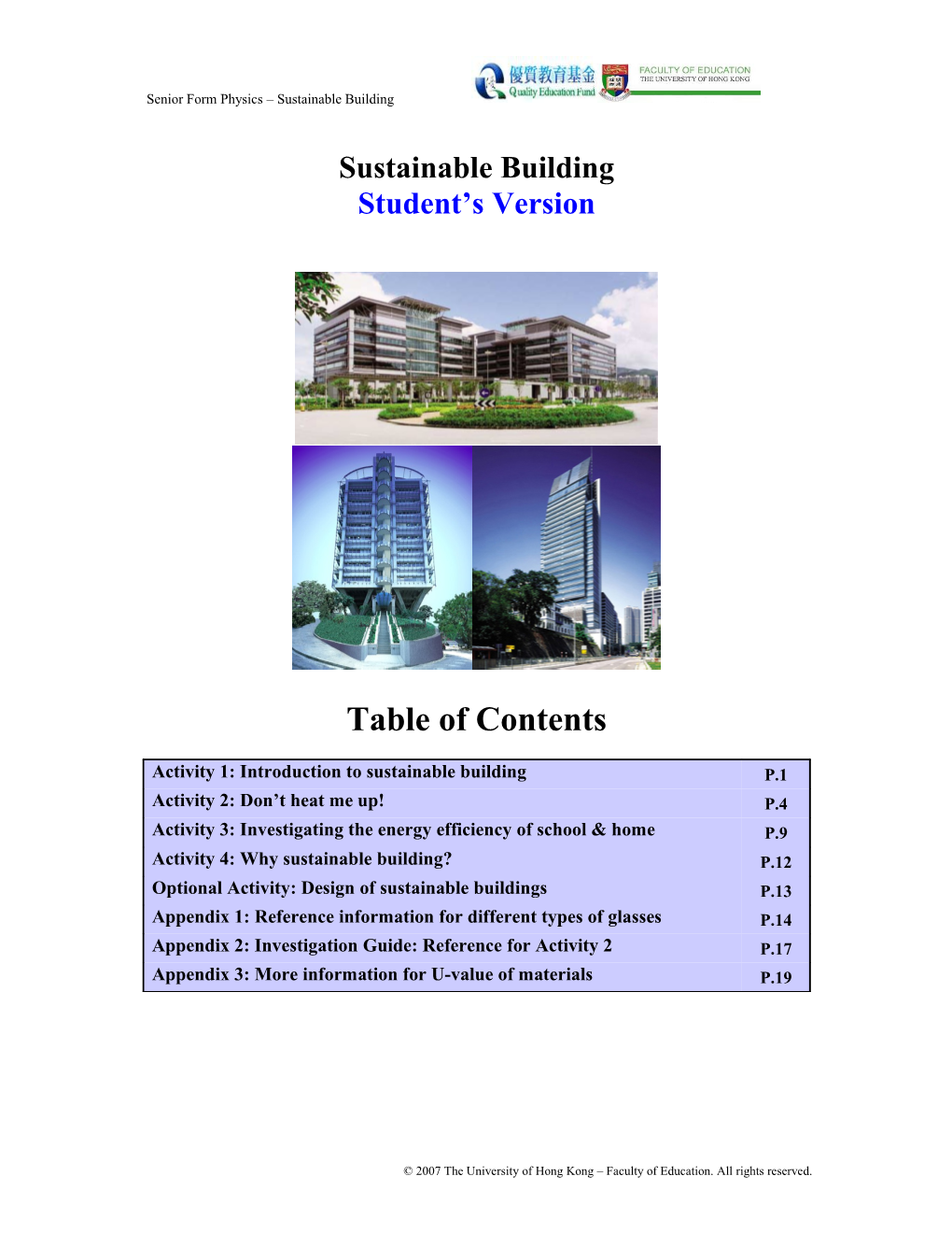 Sustainable Building