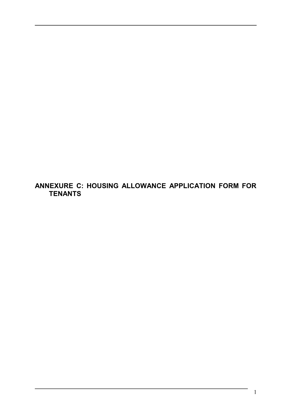 Employees Guide to the Housing Allowance