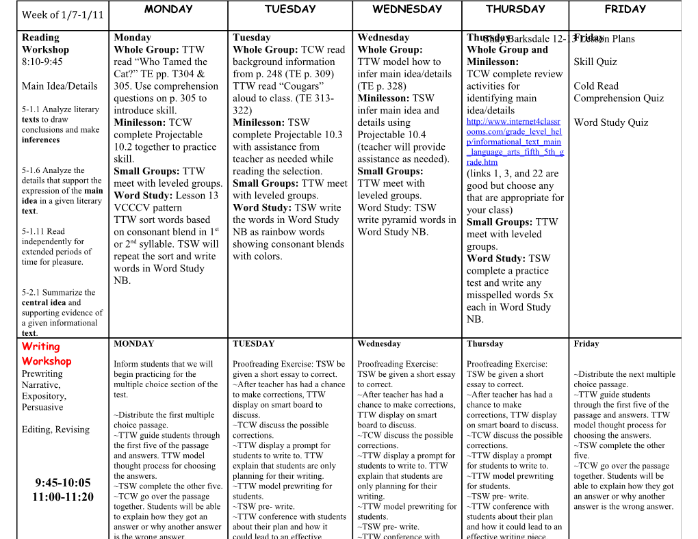 Shay Barksdale 12-13 Lesson Plans