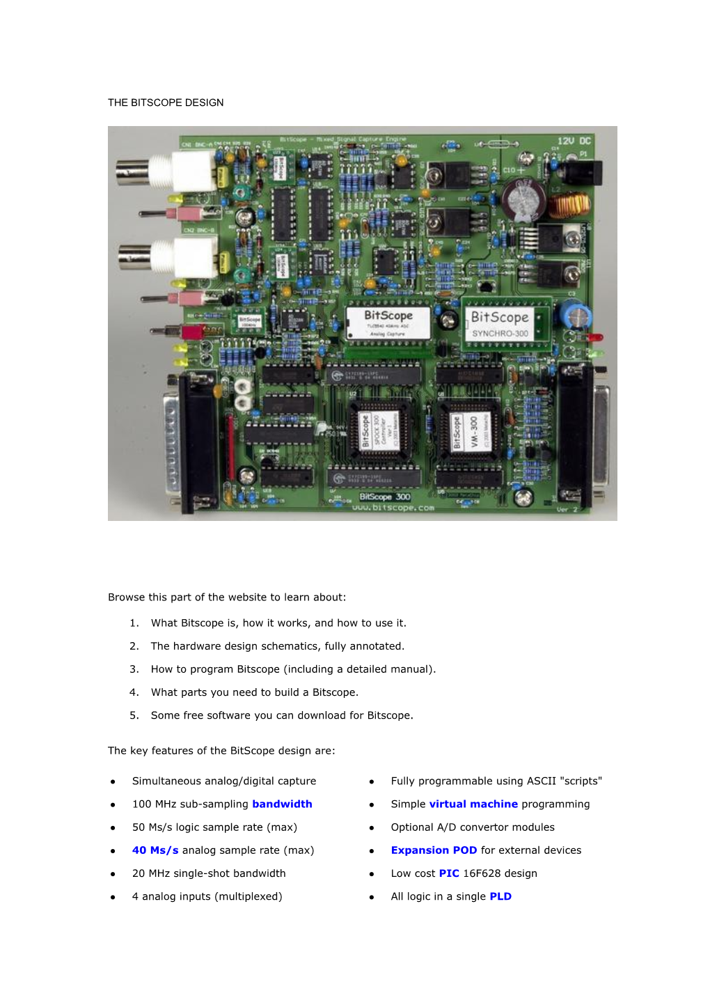 The Bitscope Design