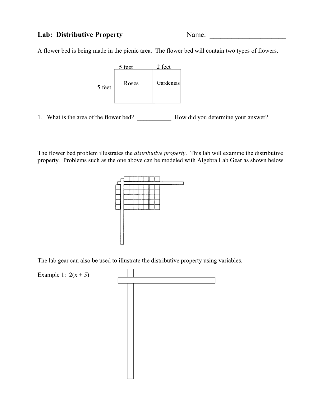 Lab: Distributive Property