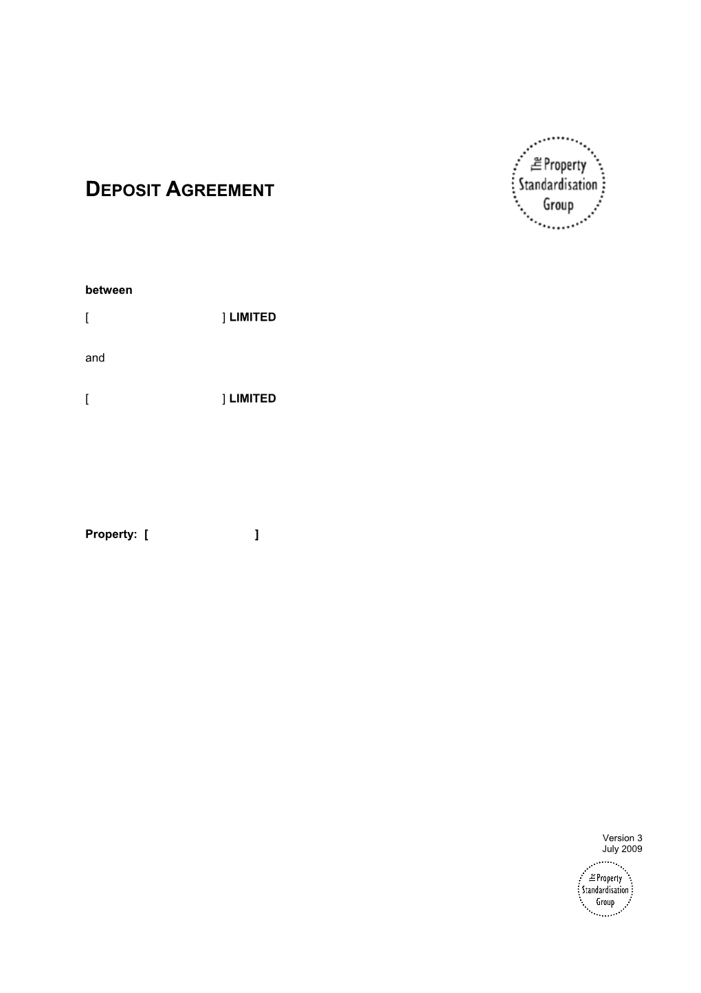 Deposit Agreement