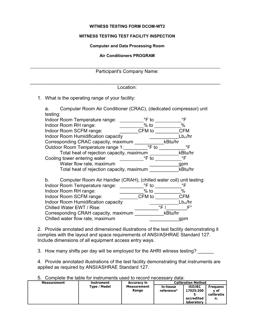 Witness Testing Form Dcom-Wt2