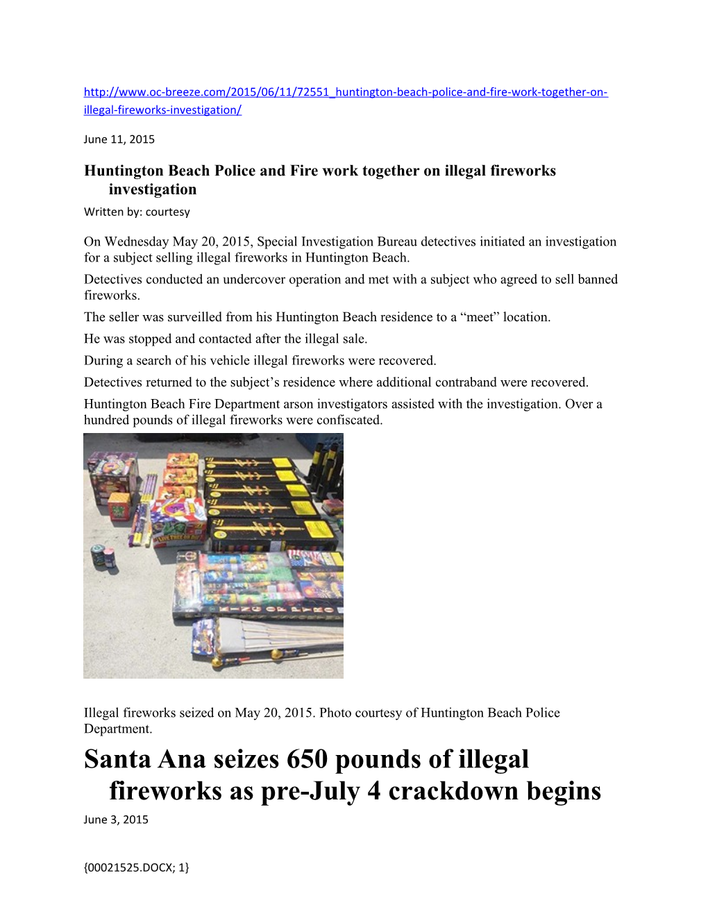 Illegal Fireworks Busts Report (00021525)