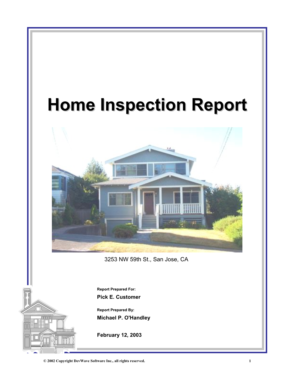 Home Inspection Report