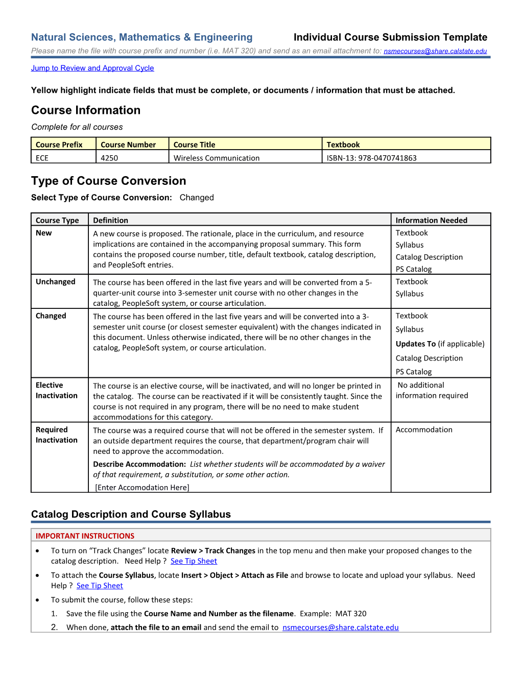 Natural Sciences, Mathematics & Engineering Individual Course Submission Template s2