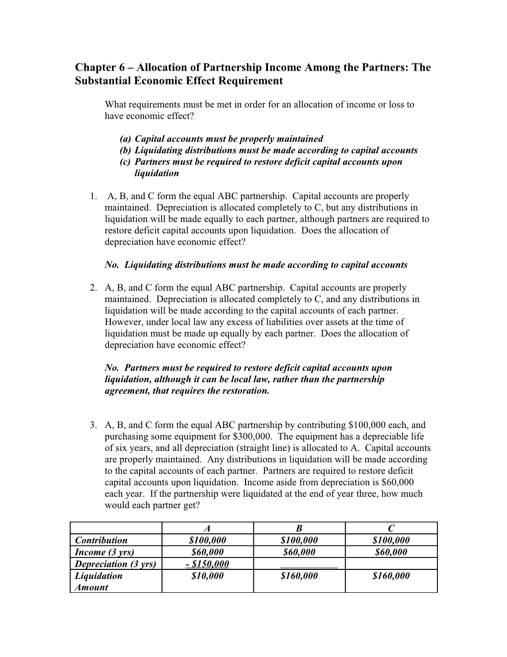 Chapter 3 Receipt of a Partnership Interest for Services