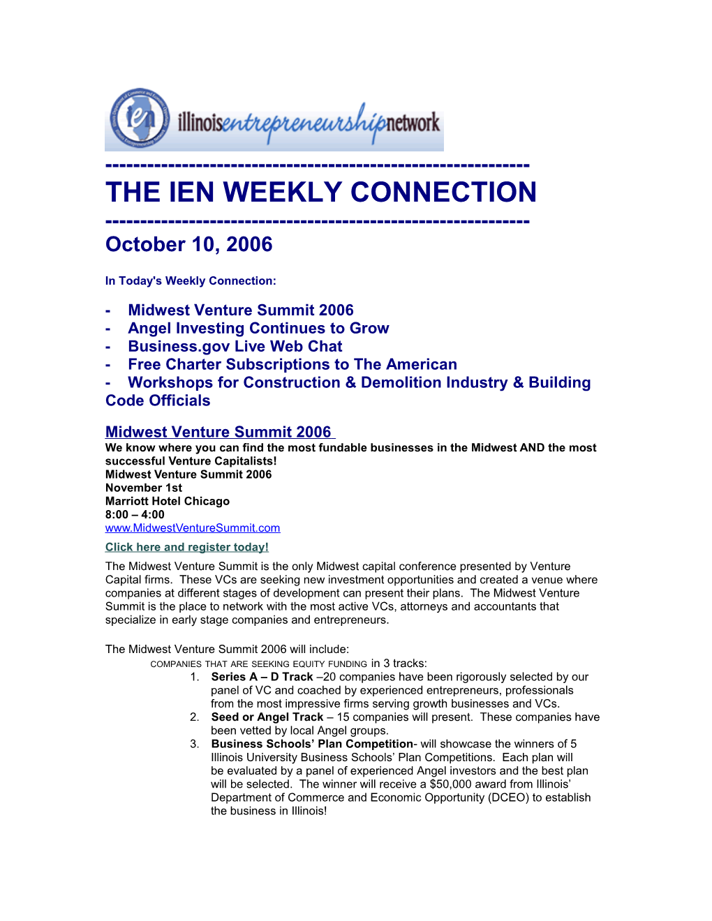 The Ien Weekly Connection s4