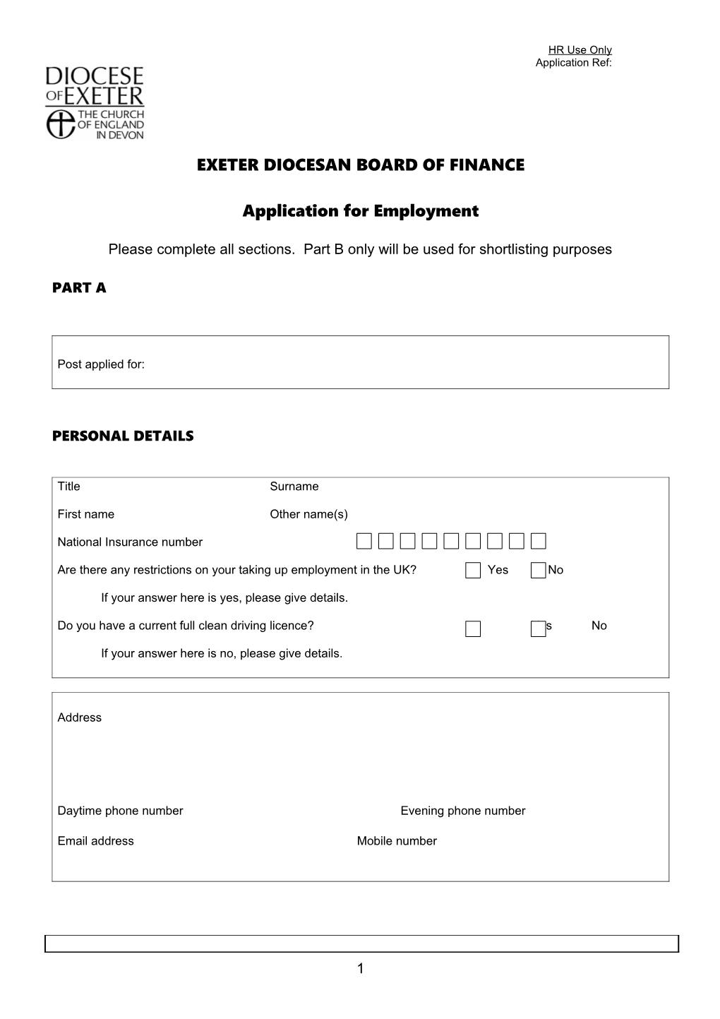 Exeter Diocesan Board of Finance