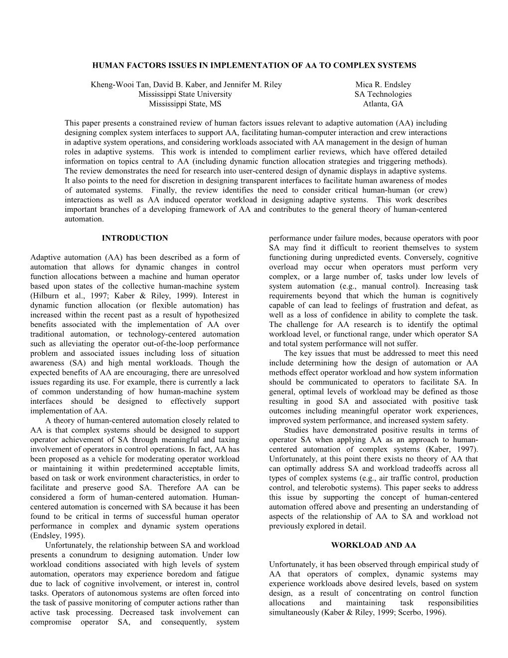 The Effects of Visual Display Type and Navigational Aid on Performance