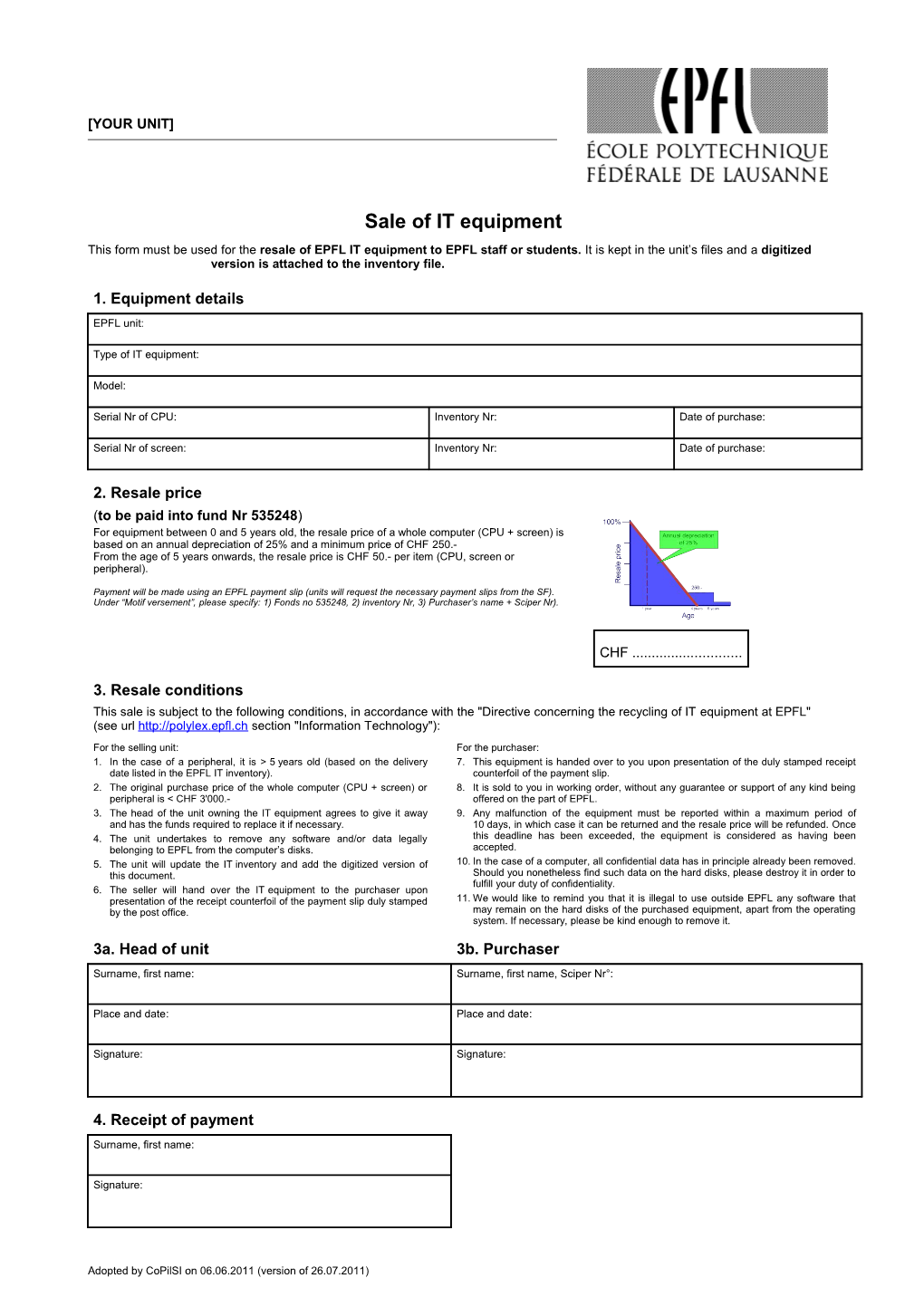 Sale of IT Equipment