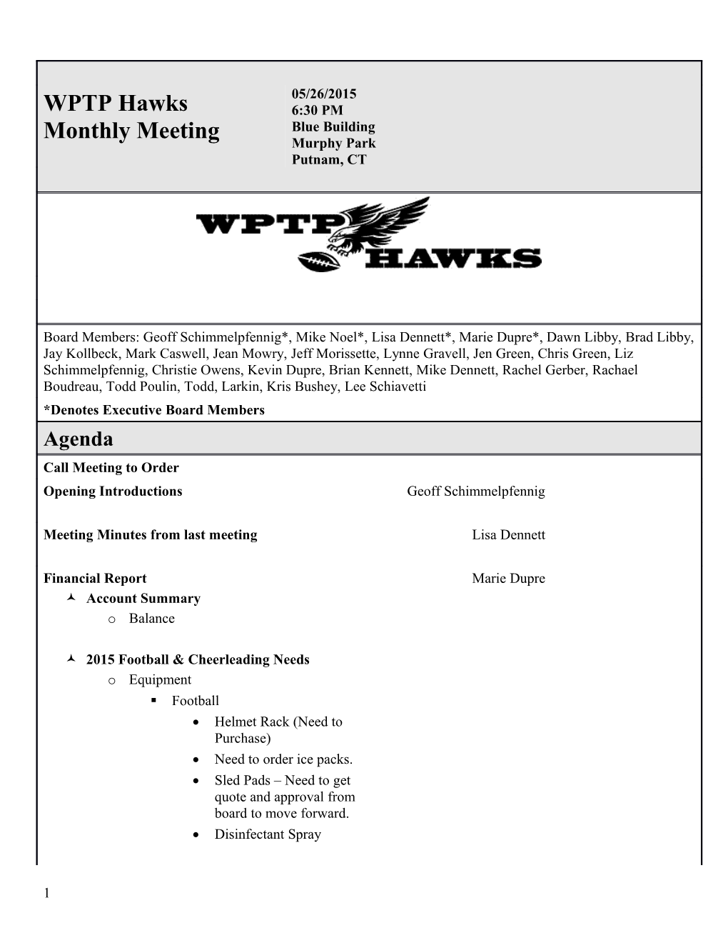 WPTP Hawks Monthly Meeting s1