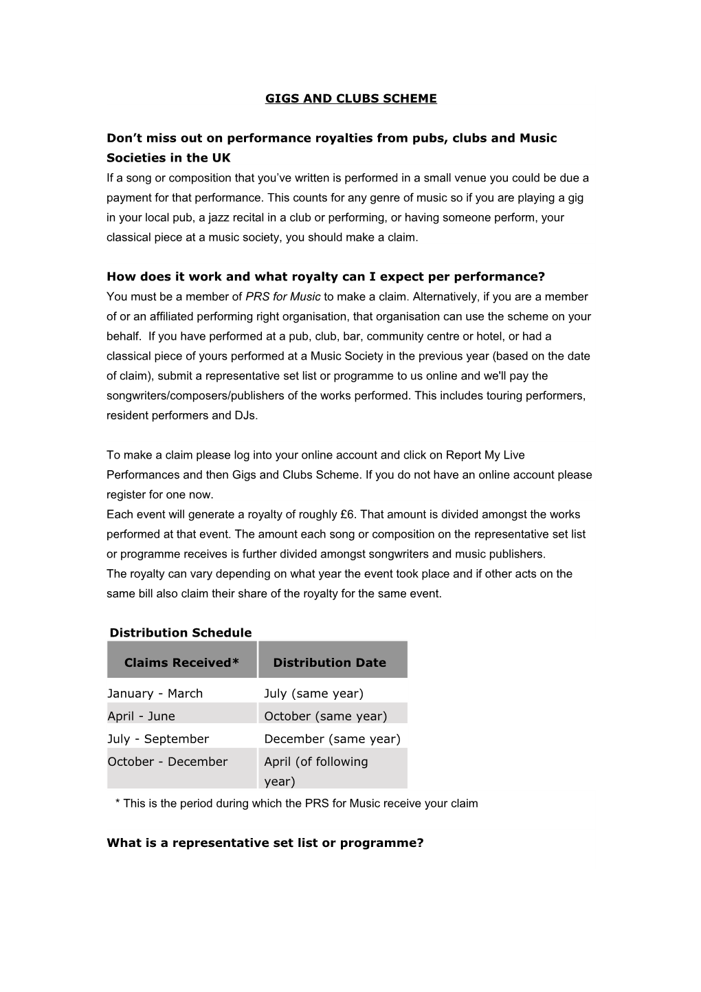 Don T Miss out on Performance Royalties from Pubs, Clubs and Music Societies in the UK