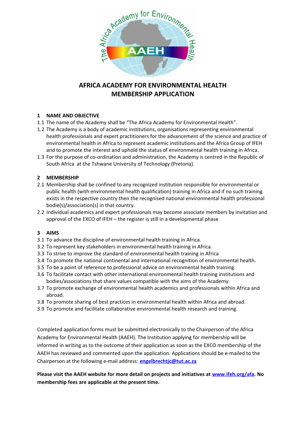 Africaacademy for Environmental Health