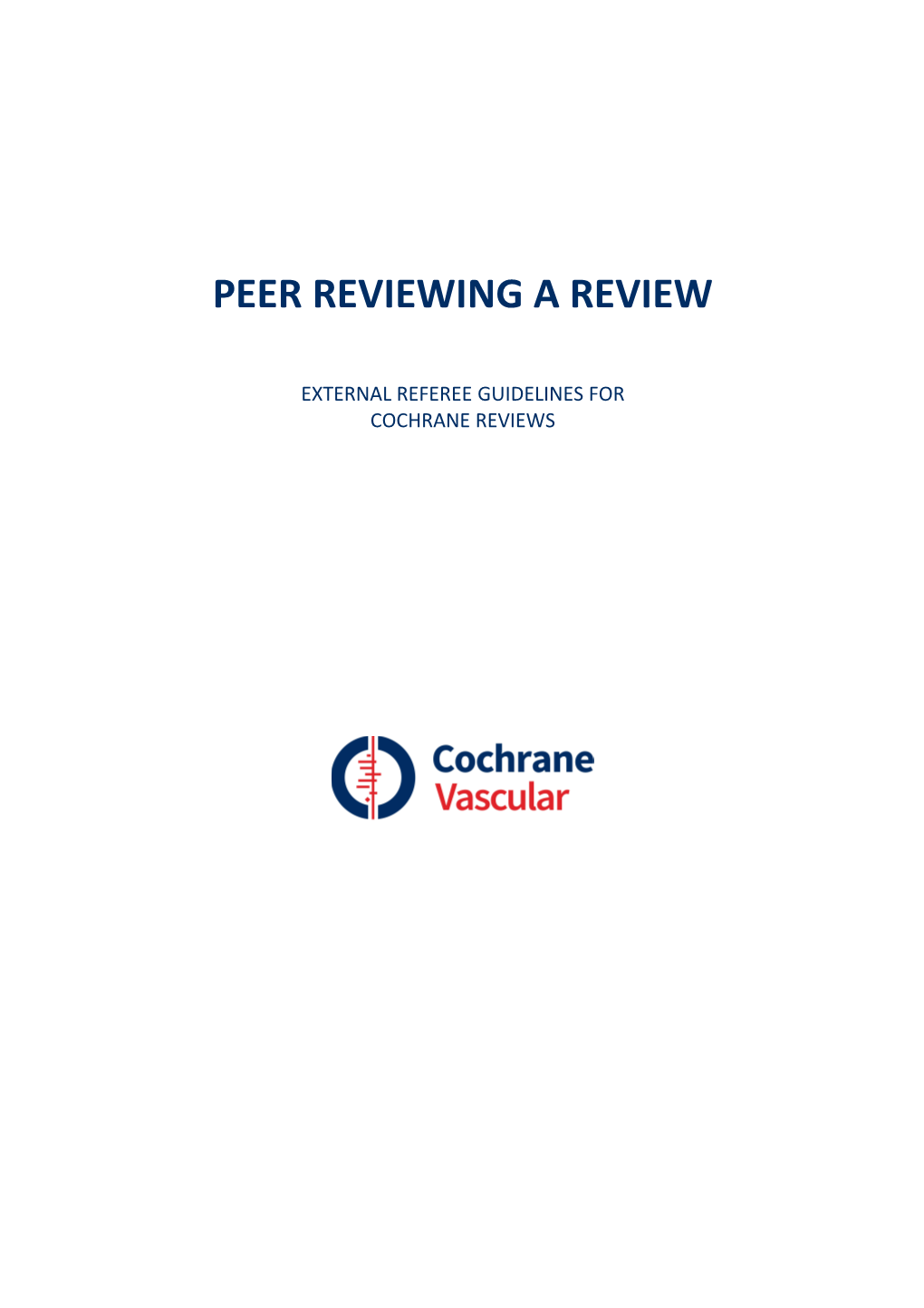 Peer Reviewing a Review