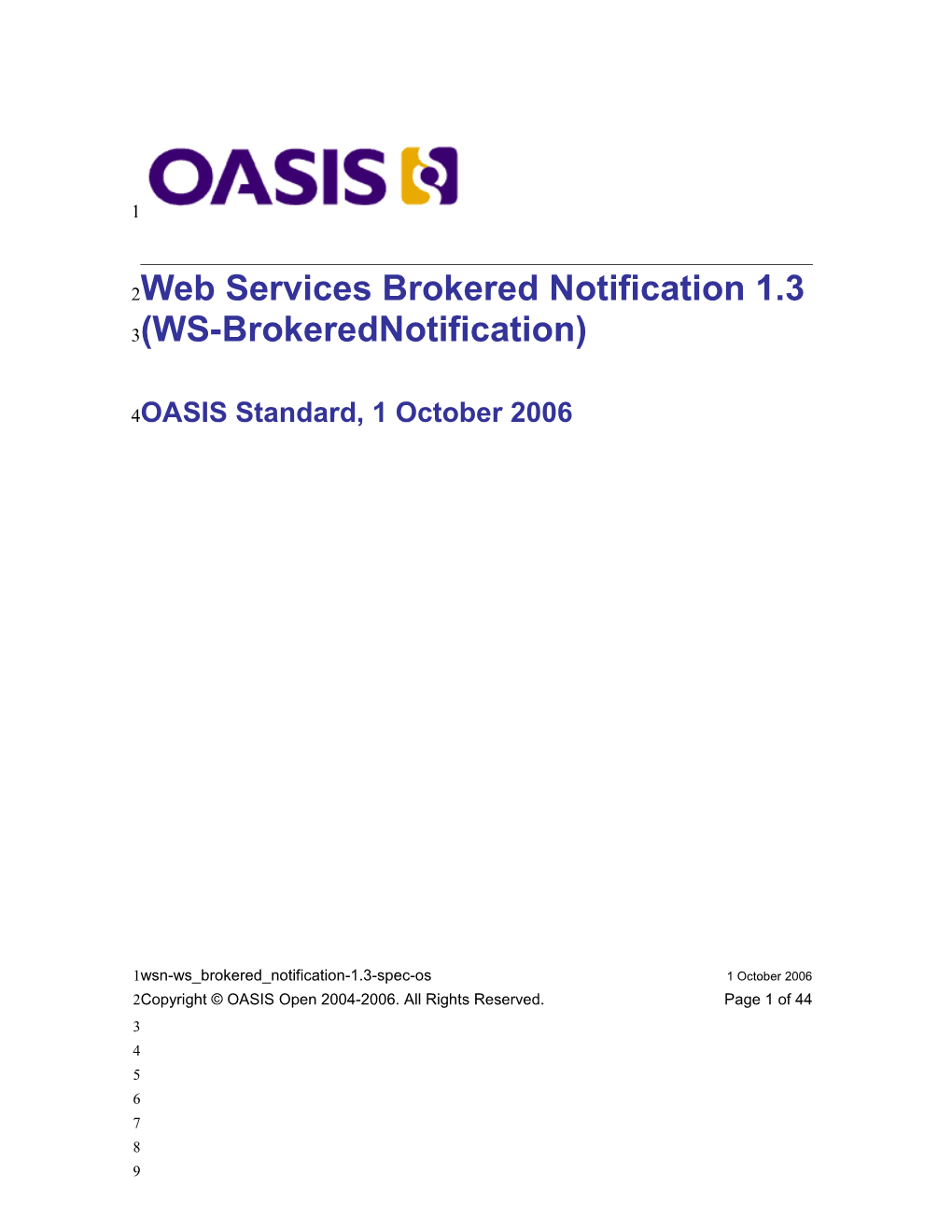 Wsn-Ws Brokered Notification-1.3-Spec-Os