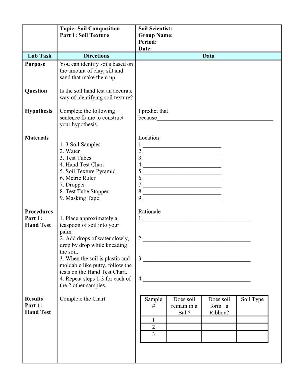 Class Shared Data Table