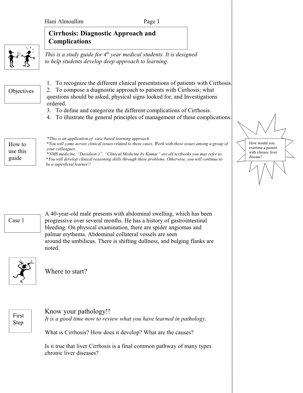 This Is a Study Guide for 4Th Year Medical Students. It Is Designed