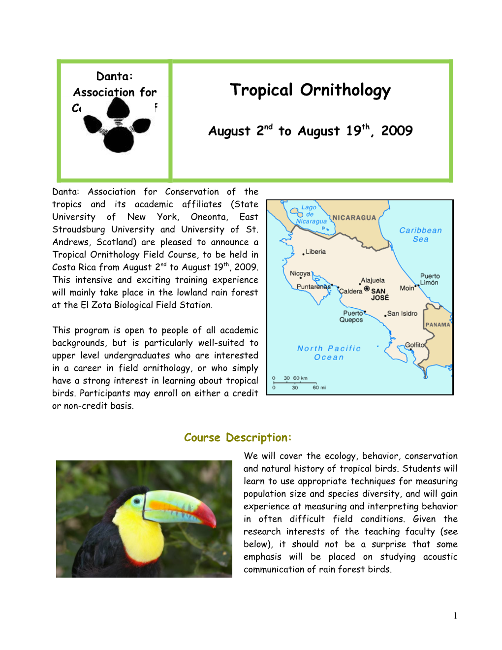 Primate Behavior and Conservation Field School in Costa Rica