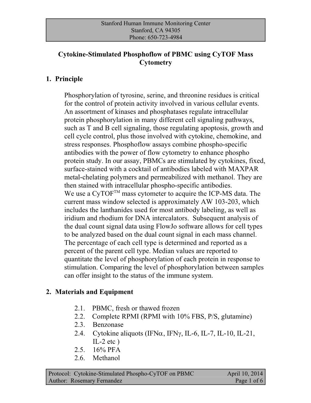 Isolation of Human PBMC from Whole Blood