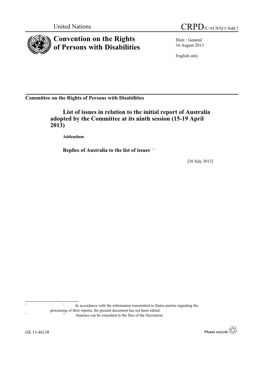 Committee on the Rights of Persons with Disabilities s6