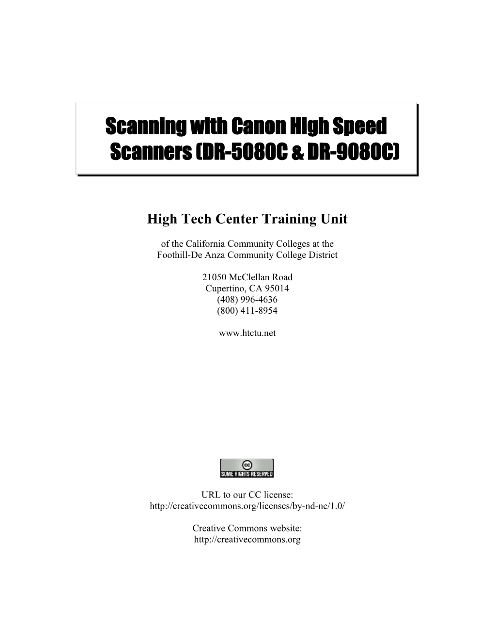 Scanning with Canon High Speed Scanners (DR-5080C & DR-9080C)