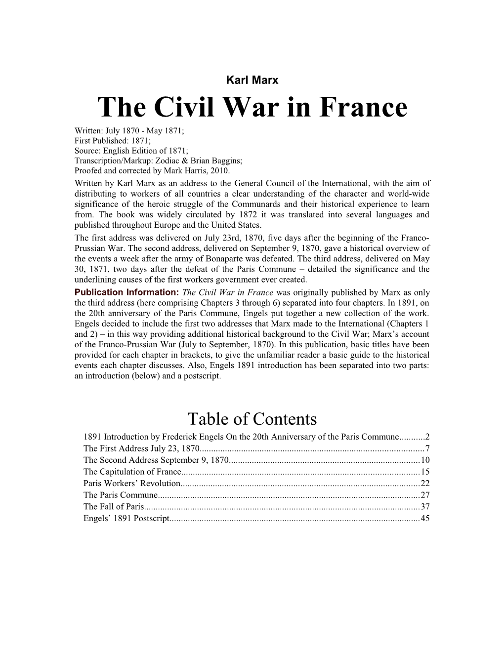 Civil War in France