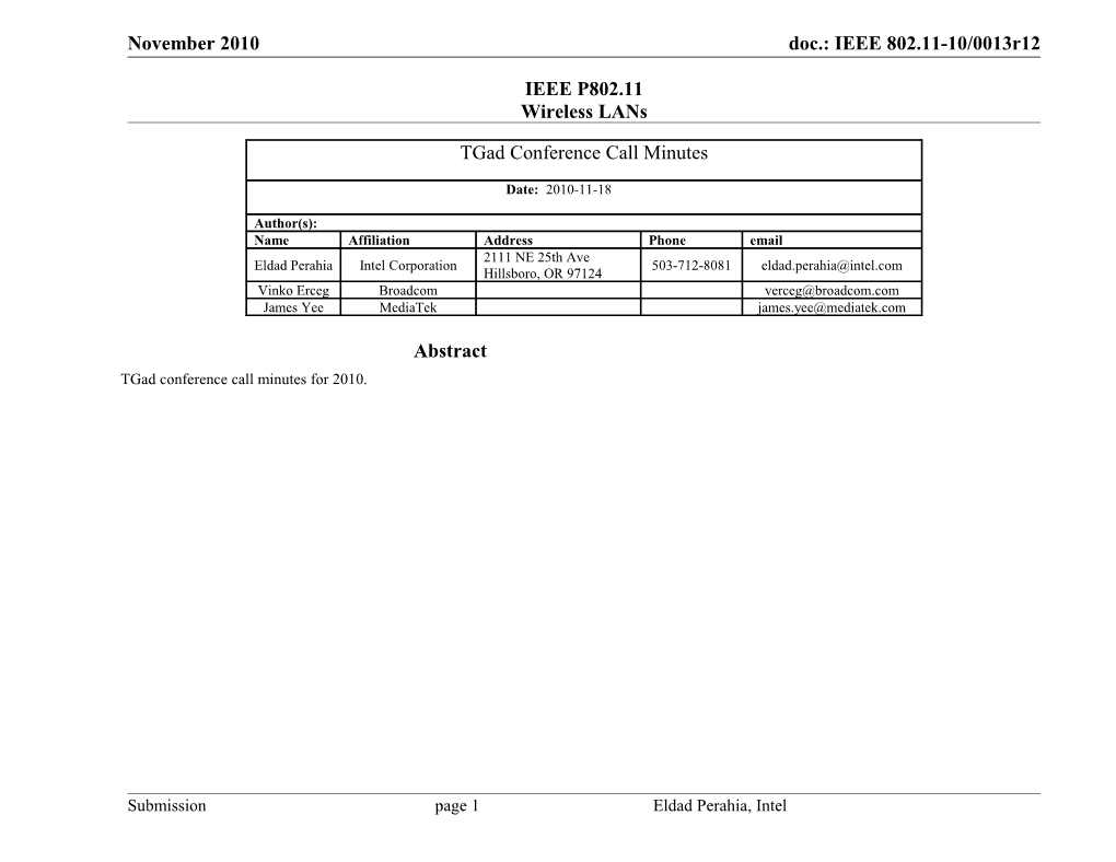 1 Conference Call Times s1